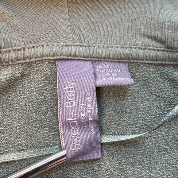 Sweaty Betty Green Hooded Pullover Sweatshirt | Size M - Picture 11 of 15